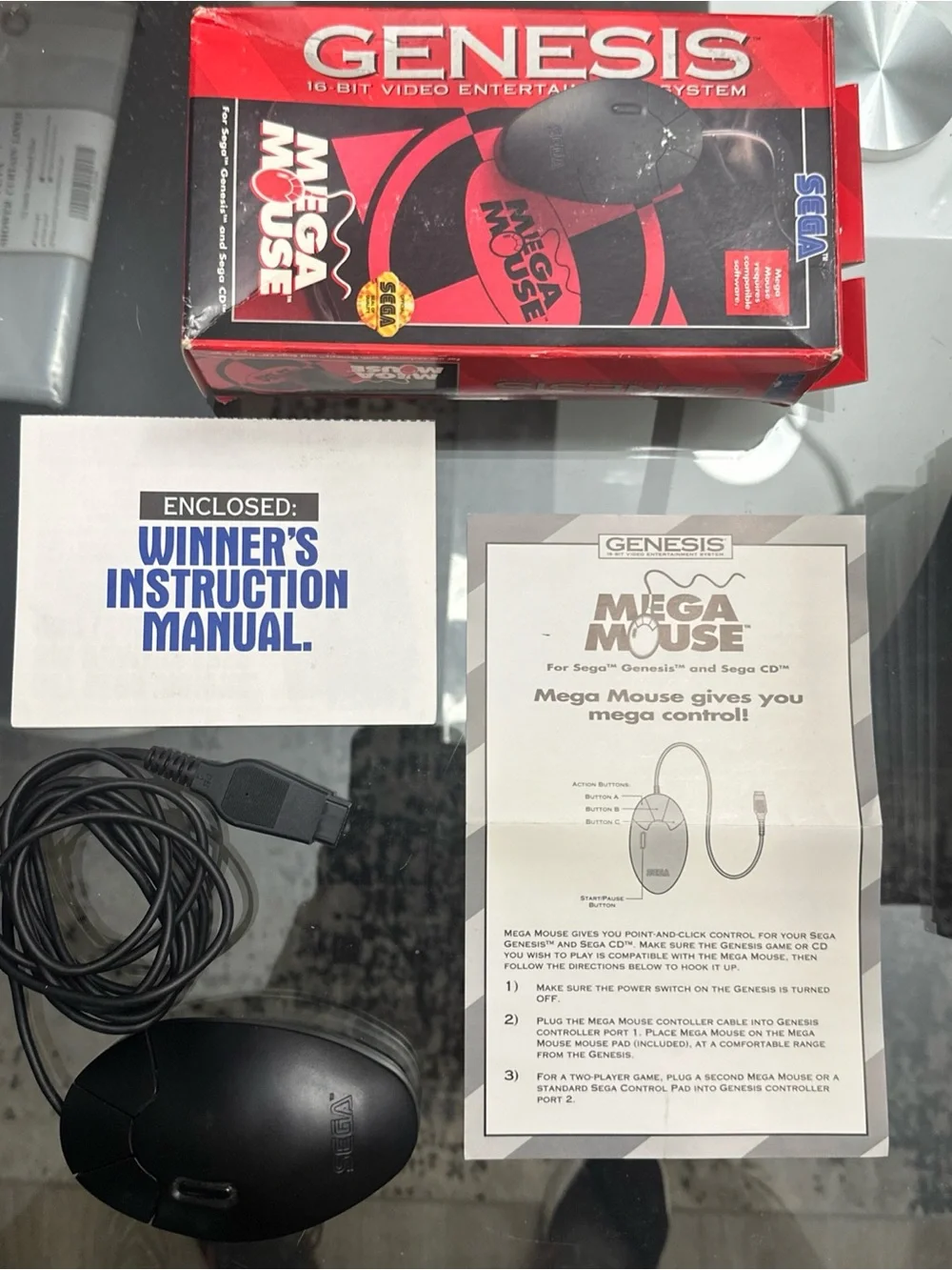 SEGA GÉNESIS mega mouse Wired Black